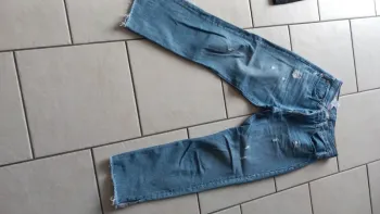 Jean 7/8 e large levis 501 bas effilé