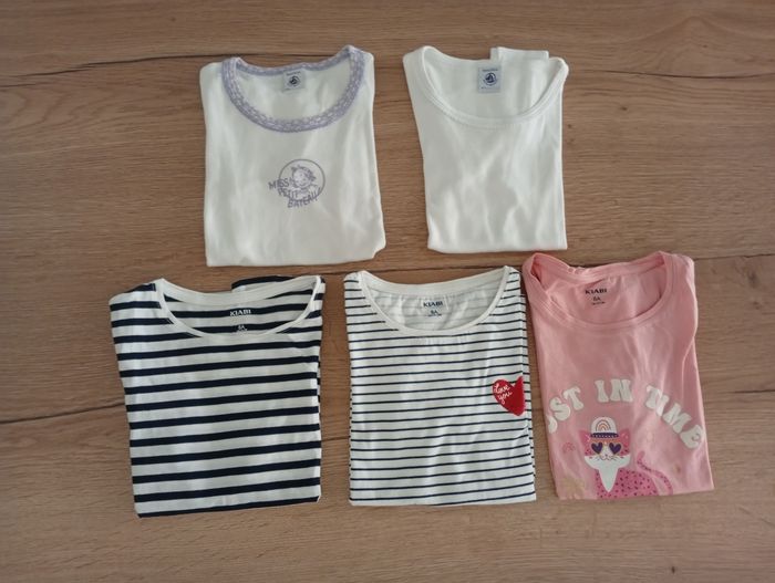 Lot 5 t-shirts manches courtes 8 ans - photo numéro 2