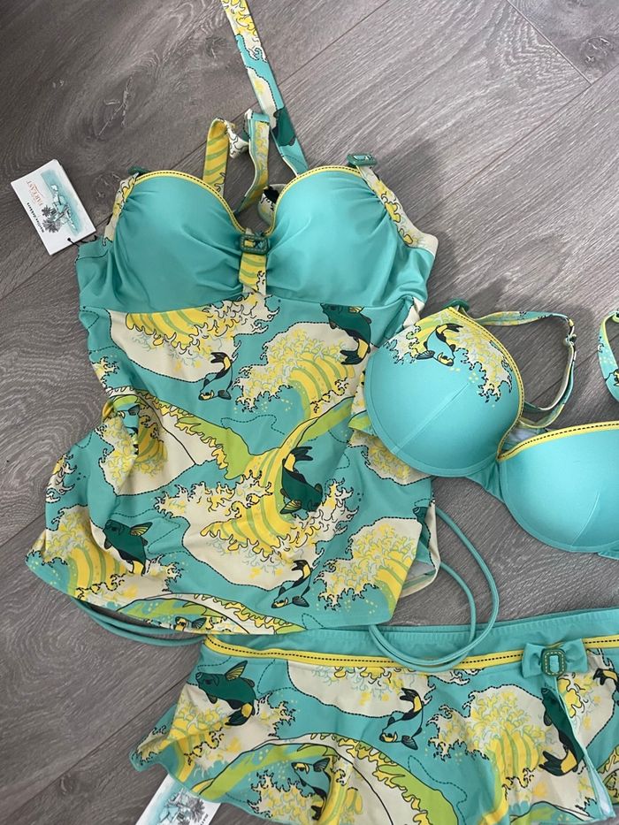 💚🩵Ensemble maillot de bain 3 pièces de la marque Marlies Dekkers🩵💚 - photo numéro 4