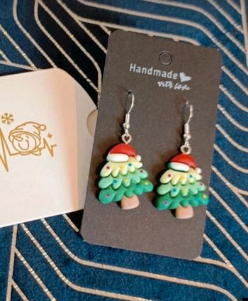Boucles d'oreilles noël sapin de noël