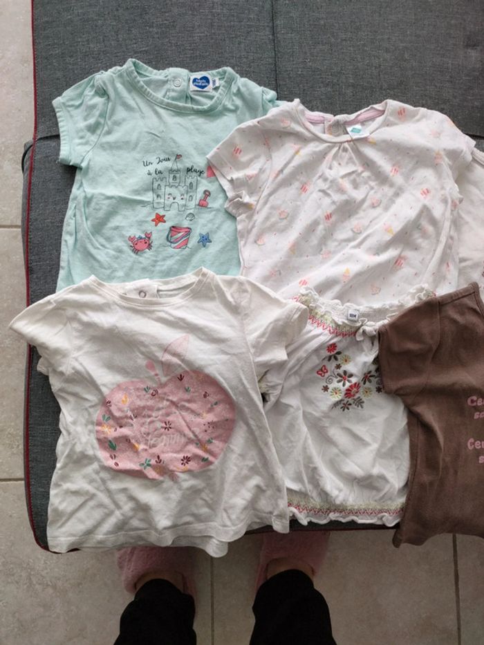 Lot tee-shirts 18 mois