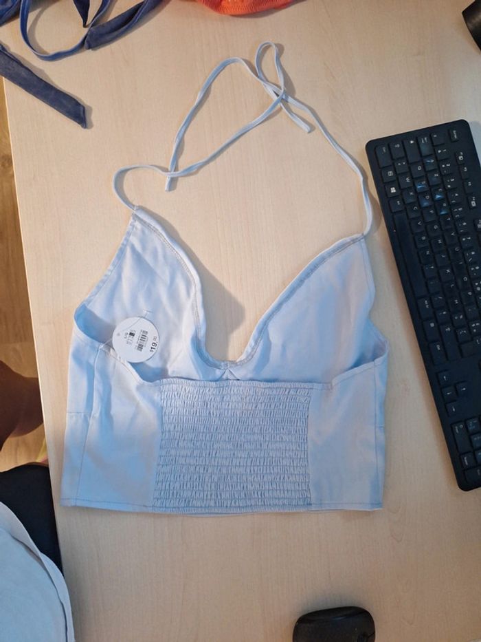 Débardeur bleu clair taille L - photo numéro 5