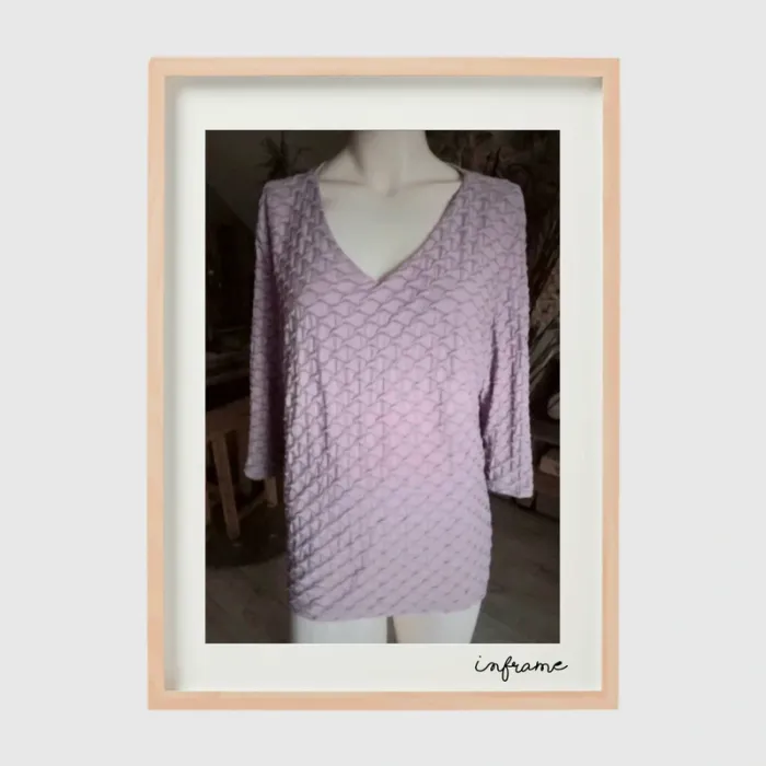 Pull rose / mauve taille 46