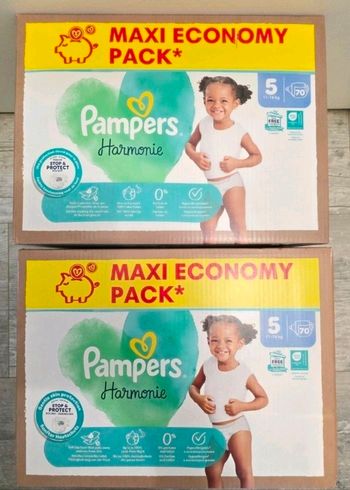 🍼 Pampers Harmonie – Taille 5 (11–16 kg) – Lot 2x70 couches – Neuf