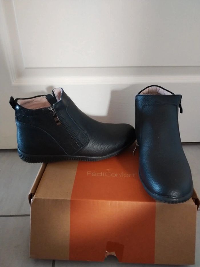 Bottines neuves cuir aerosemelle qui amorti les chocs - photo numéro 2