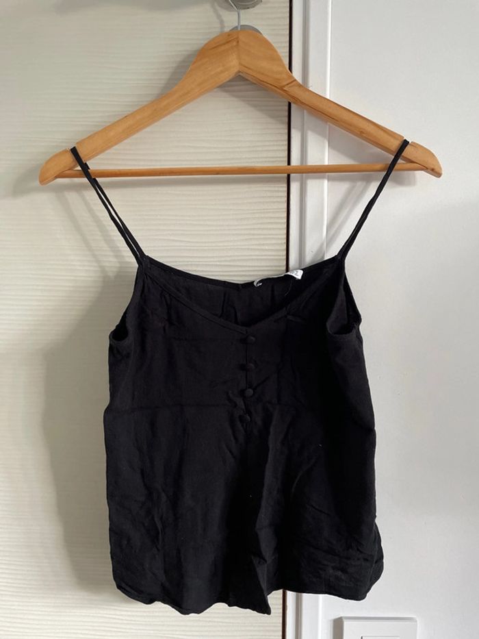 Débardeur noir Mango