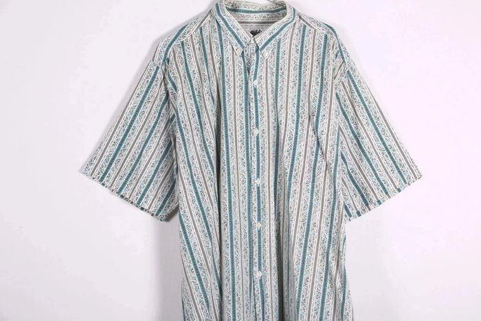 Superbe chemisette vintage 80's en coton motif liberty (#240197) - photo numéro 5