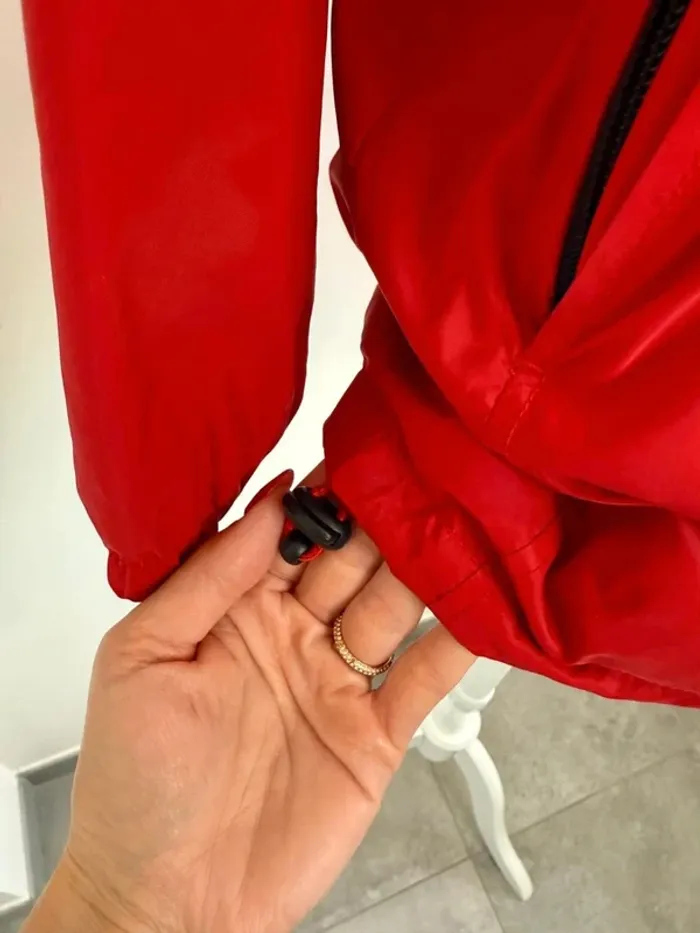 Veste de pluie Aigle femme S ou enfant 14 ans rouge en parfait état - photo numéro 6