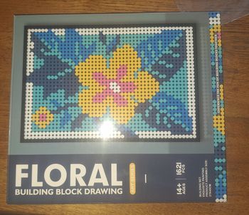 Building block drawing floral