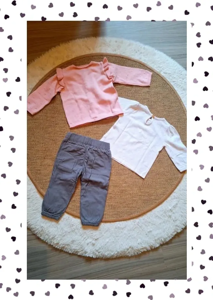 Bel ensemble fille taille 6m comme neuf - photo numéro 5