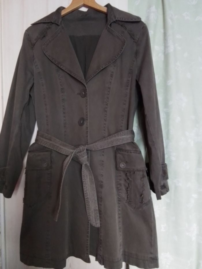 Trench kaki, doublé coton épais