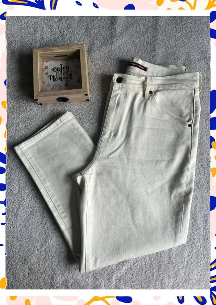 Jean blanc cassé à texture discrète – Comptoir des Cotonniers – Taille US 32 / EU XL
