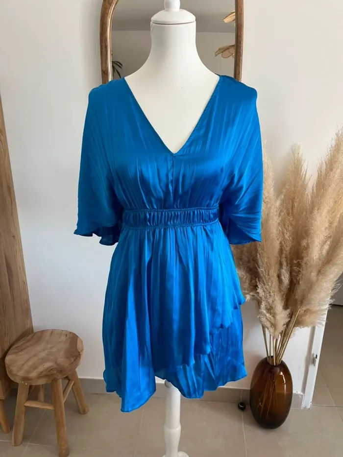 Combi short bleu électrique Zara neuf - photo numéro 4