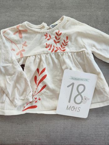 Chemisier manches longues bébé fille