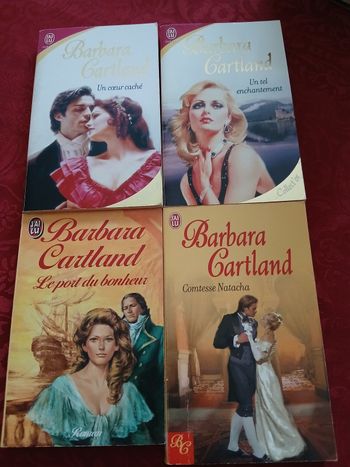 Lot de 4 livres Barbara cartland