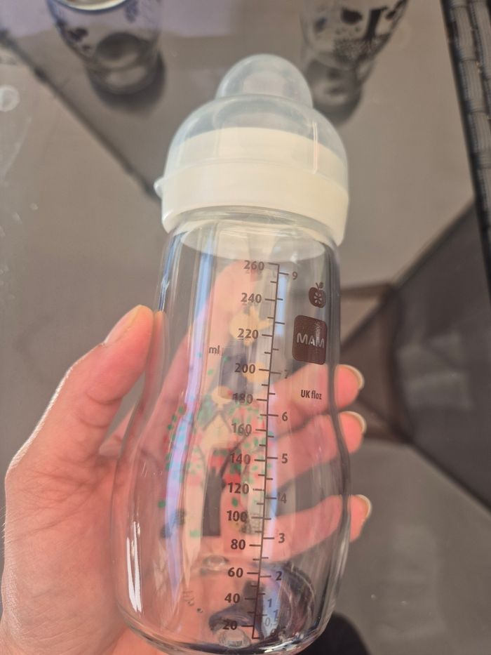 Lot de 3 biberons mam verre 260ml et 170ml - photo numéro 5