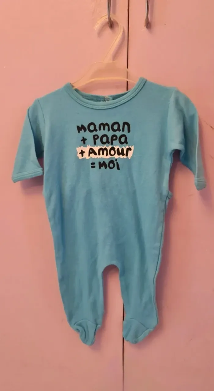 Pijama bébé bleu