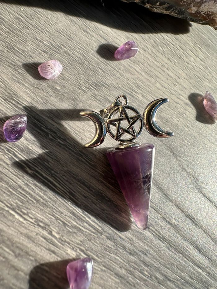 Pendentif en Améthyste véritable de Madascgar - Pierre naturelle - photo numéro 2