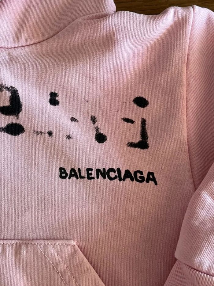 Sweat rose pâle Balenciaga - photo numéro 3
