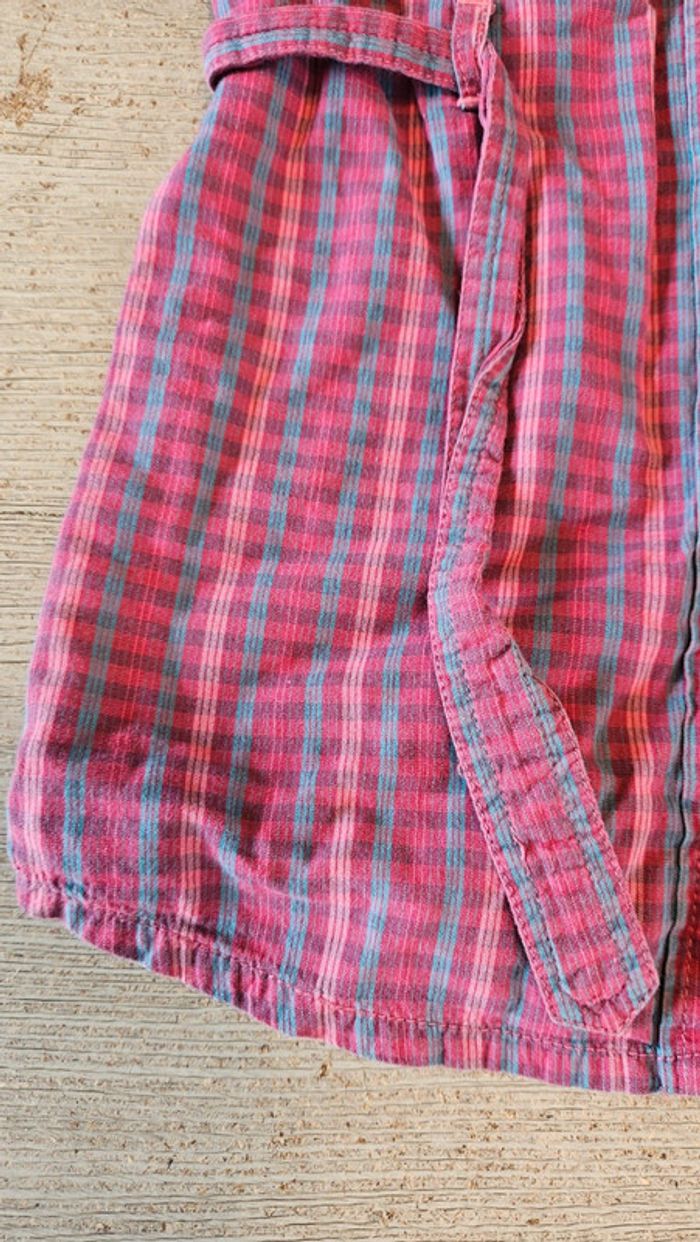 Robe courte à manches courtes, à carreaux, Mexx, 7 ans, nickel - photo numéro 4