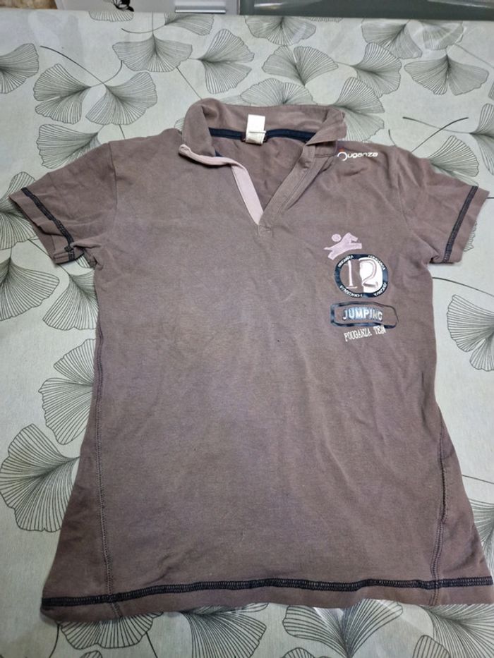 Polo tee shirt 12 ans equitation fouganza