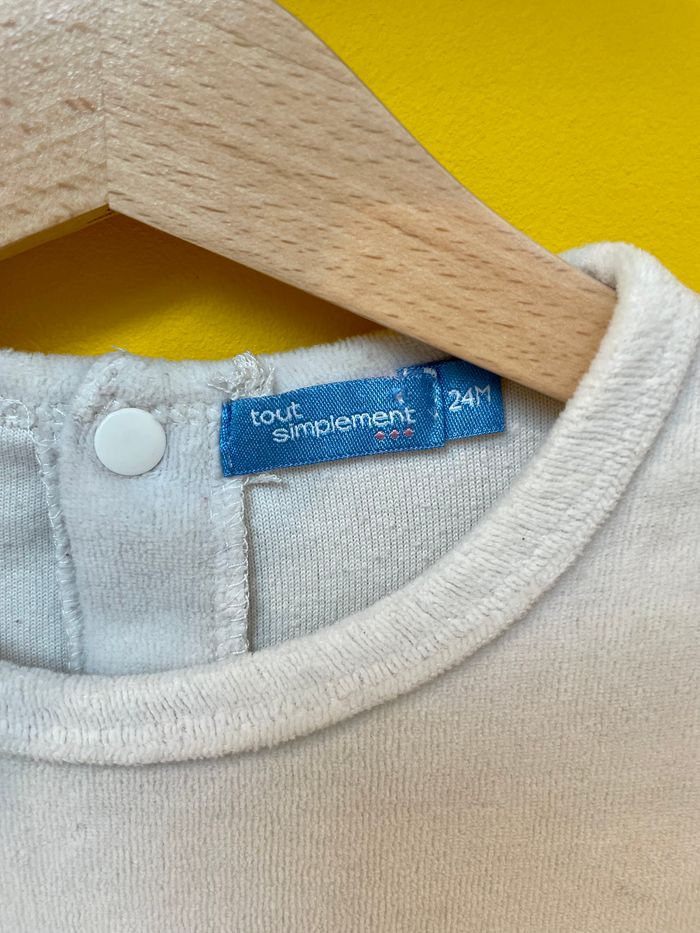 Pyjama une pièce en velours les petits copains doudou Tout simplement 24 mois - photo numéro 4