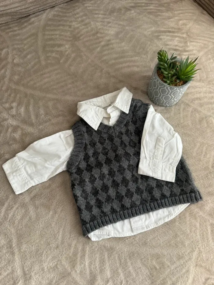 Ensemble chic bébé garçon – 3 mois