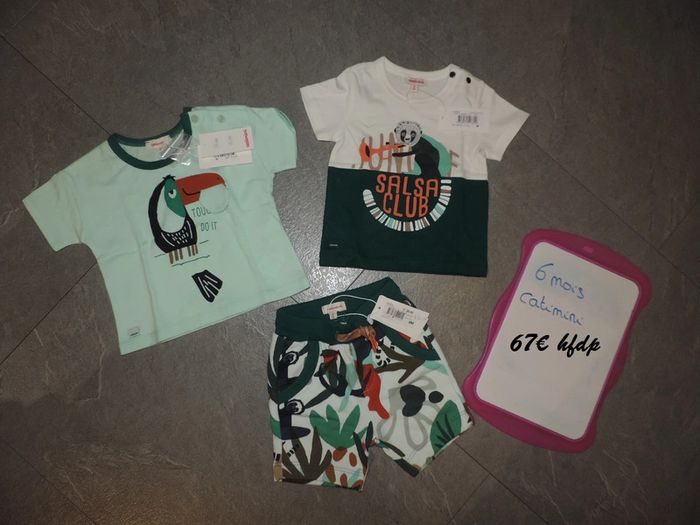 ensemble catimini taille 6 mois neuf