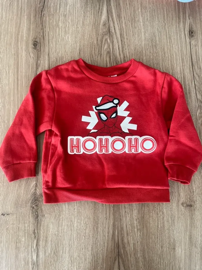 Pull Noël spider man x orchestra 3 ans - photo numéro 1