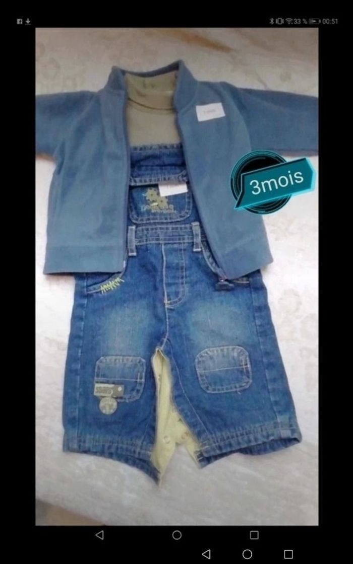 Ensemble 3 pièces 3mois