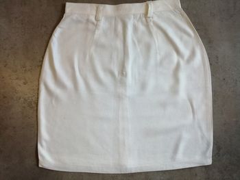 Jupe droite blanche Taille 36 Pour l'instant Paris