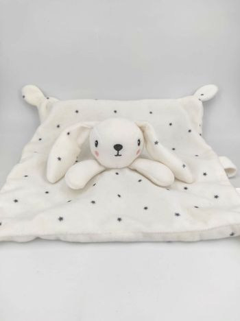 Doudou plat Lapin blanc étoiles Simba toys
