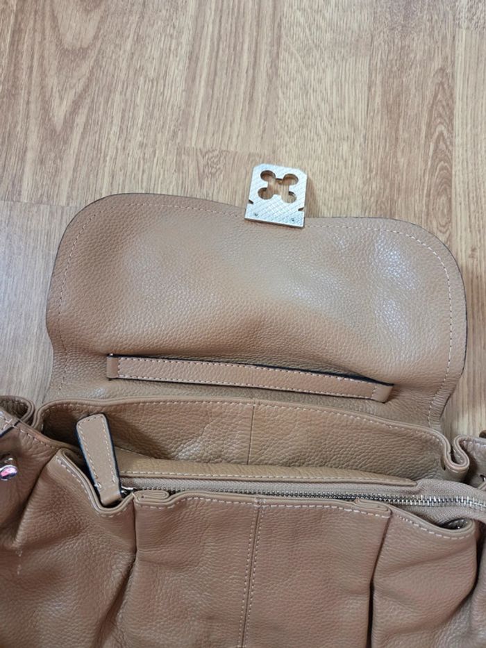 Sac à main bandoulière en cuir - photo numéro 3