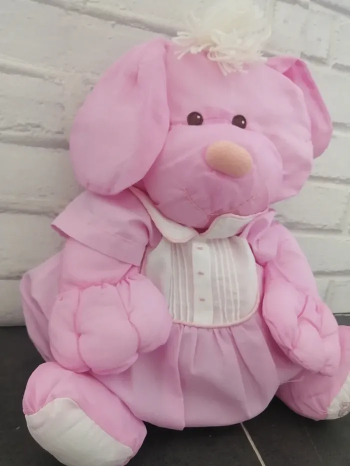 vintage peluche ours lapin  puffalum de fisher price - photo numéro 4
