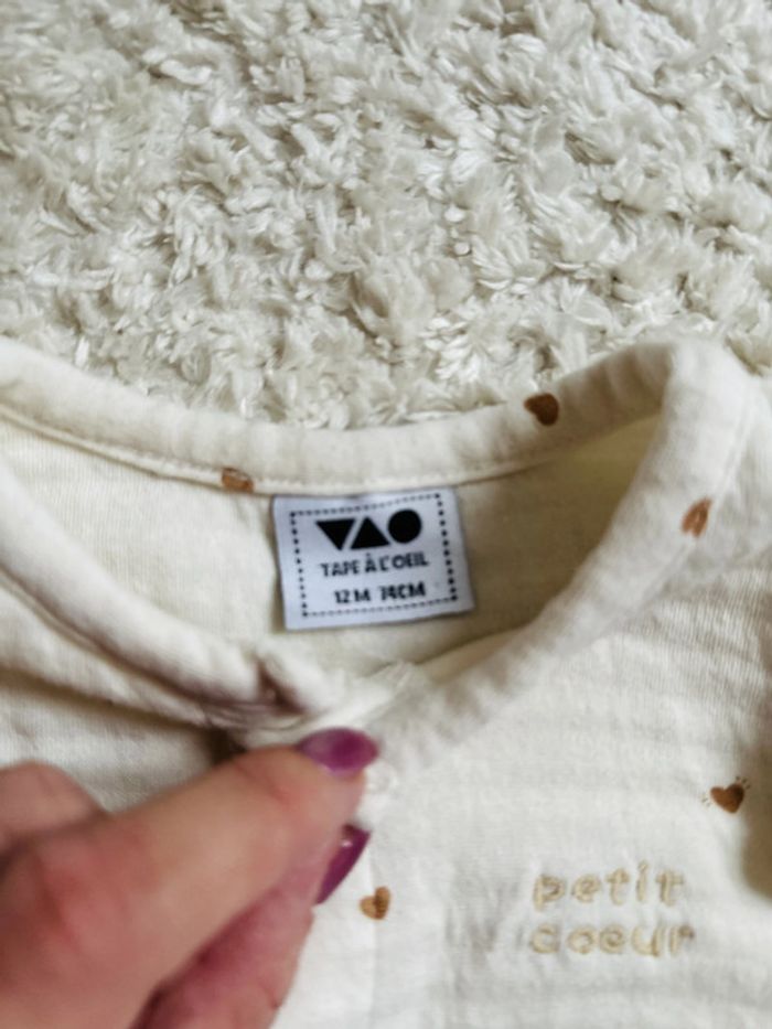 Combinaison coeurs TAO 12 mois - photo numéro 3