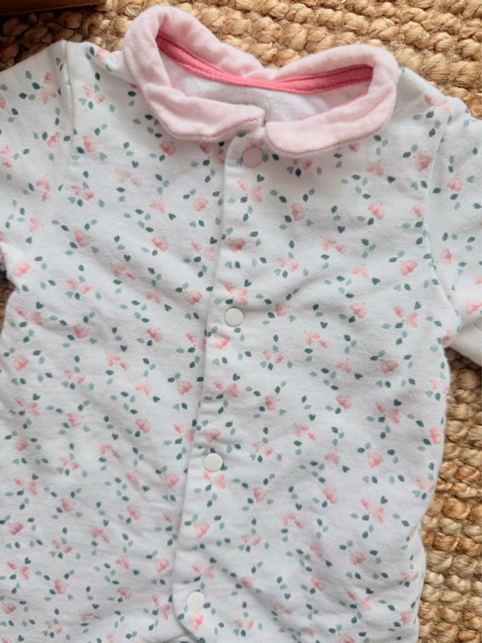 Pyjama coton épais Obaibi 1mois / 54cm - photo numéro 2