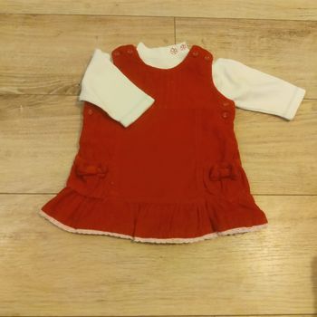 Adorable petit ensemble robe et tee-shirt hiver