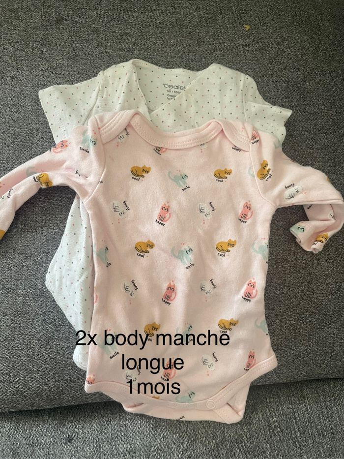 Lot body manche longue