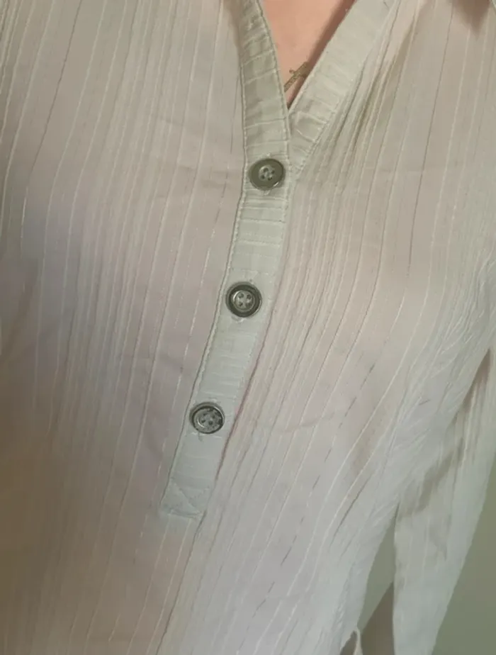 Haut blanc manches 3/4 taille 46 Fiorella di Verdi - photo numéro 2