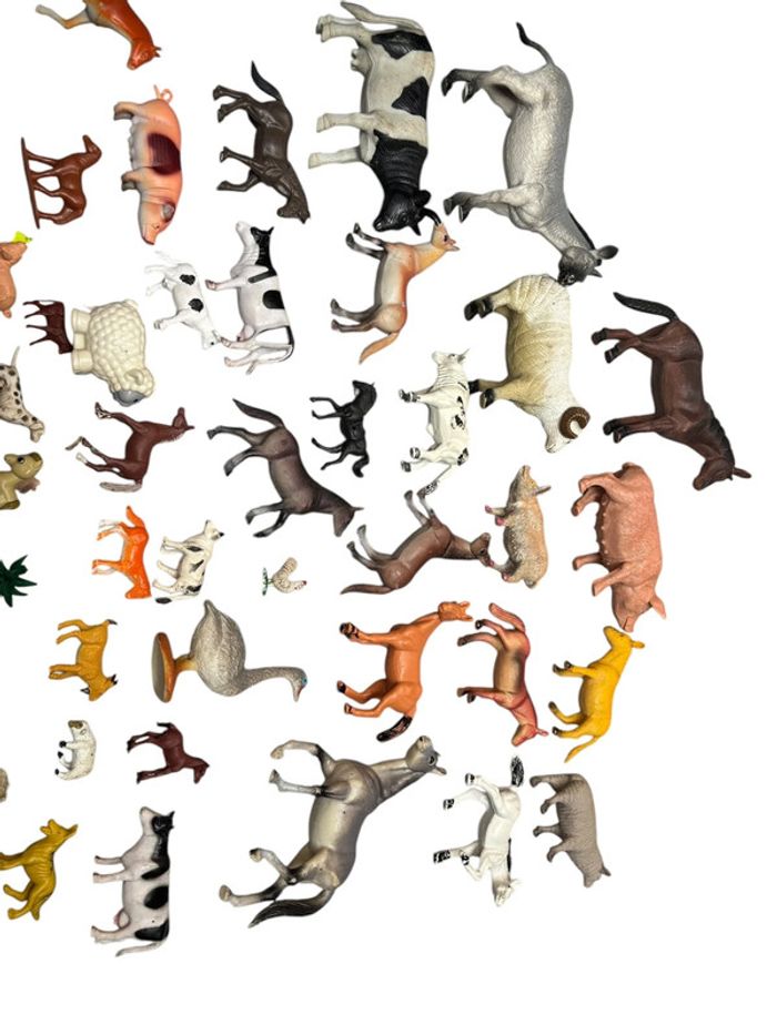 Lot de 64 figurines d’animaux de la ferme - photo numéro 3