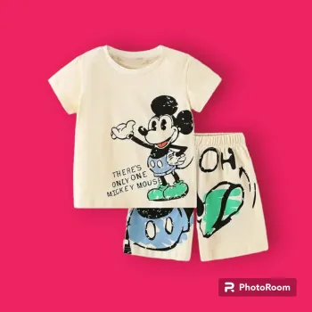 Ensemble tee shirt + short garçon