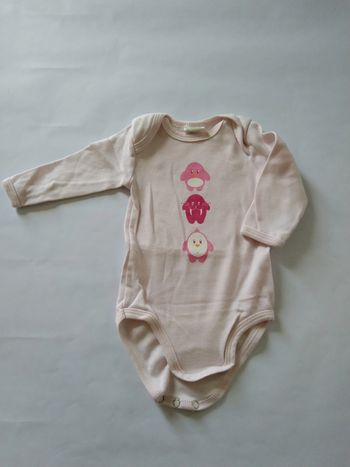 body bodie rose pâle fille 3 mois tout simplement