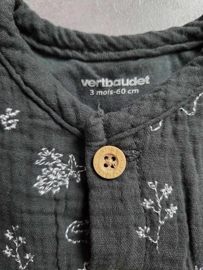 Salopette vertbaudet 3mois - photo numéro 3