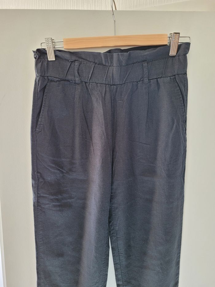 Pantalon noir en lin 14 ans Gémo - photo numéro 2
