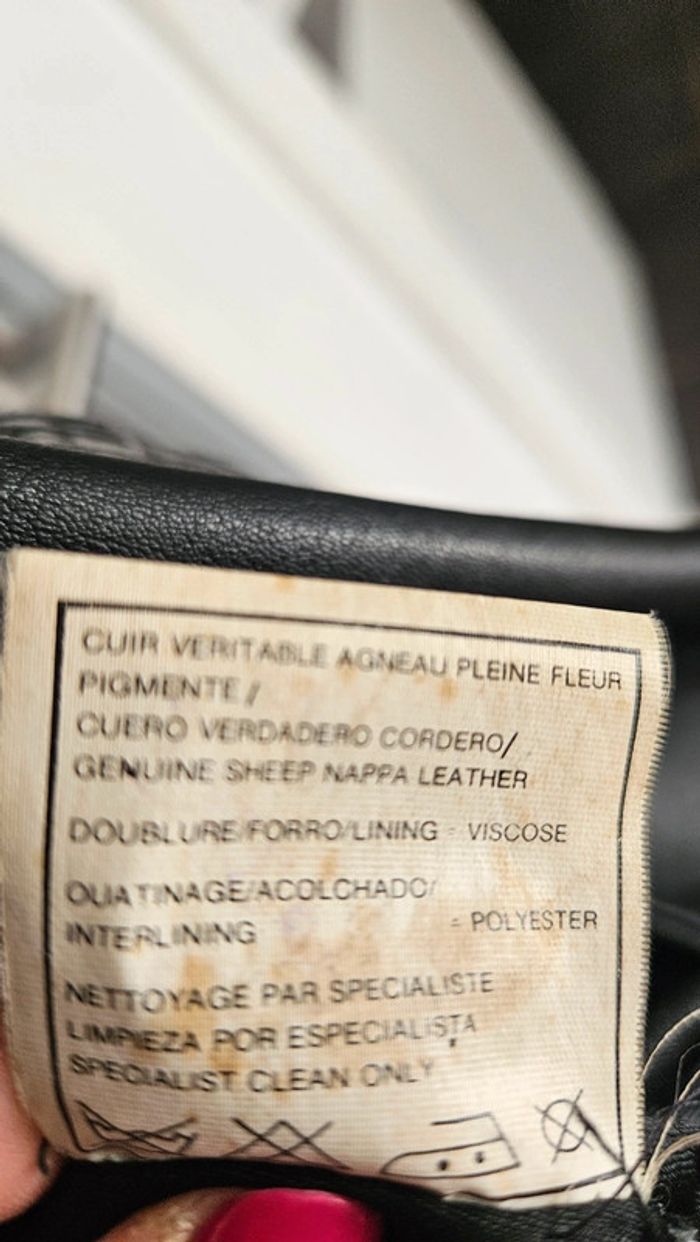 Blouson cuir agneau véritable- Homme T58- nombreuses poches - photo numéro 6