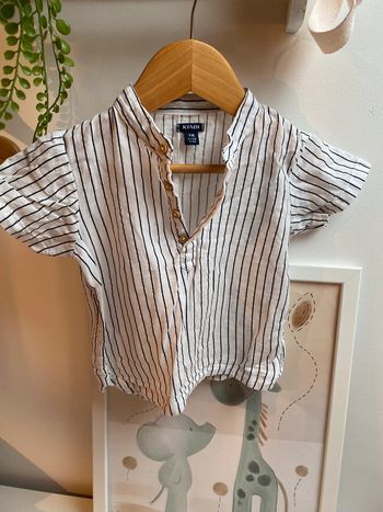 Chemise manches courtes 9 mois