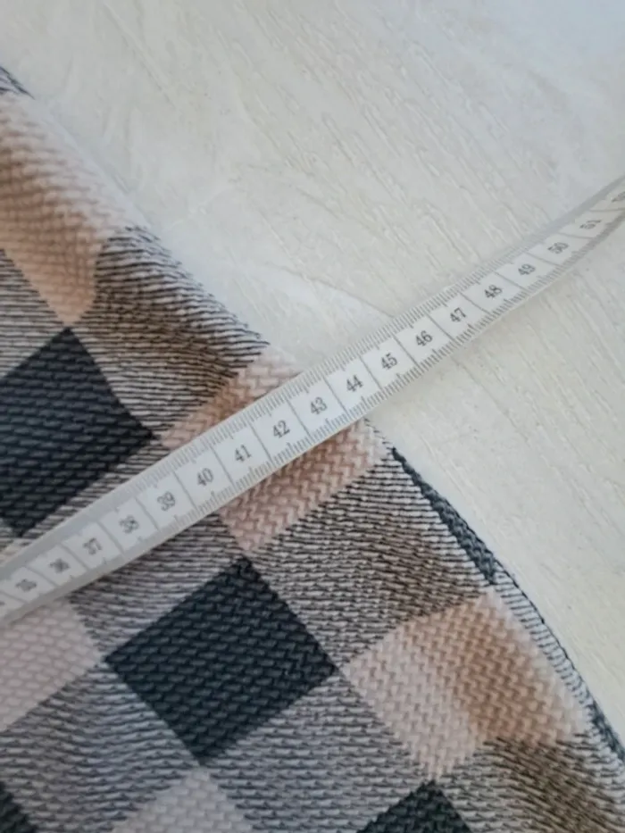 Tunique asymétrique - Made in Italy - taille unique S/M - court devant long derrière - carreaux - photo numéro 6