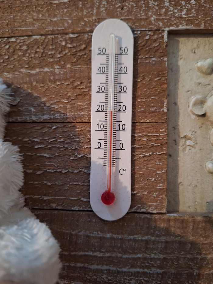 Superbe cadre en bois pour chambre d'enfant avec thermomètre - photo numéro 3