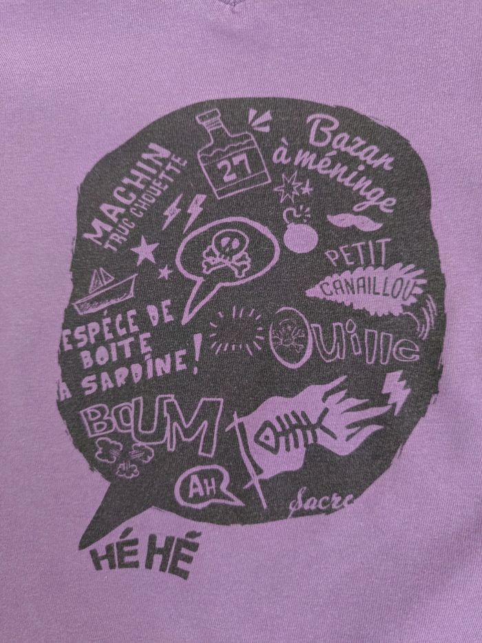 T-shirt violet Kim & Lou 4 ans - photo numéro 3