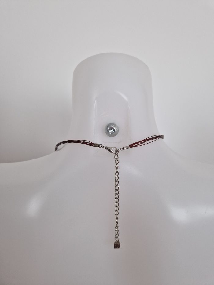 Collier multi rang à perles violet rosé - photo numéro 5